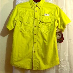 Lime green/neon yellow fisher shirt